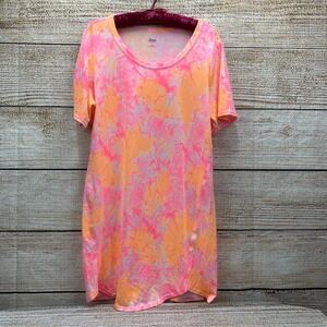 Jenni Intimates Sleepshirt [Size Medium] Tie Dye Short Sleeve Loungewear Top‎